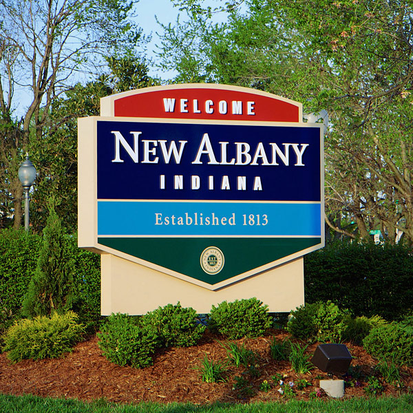 New Albany City Monument Sign